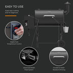 2021 Pellet Grill 8 in 1 BBQ Smoker Digital Control ZPG-550B