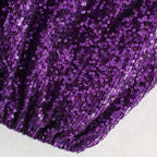 one shoulder sequined cropped blouse