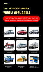 12V 6 Amp Intelligent Automatic Battery Charger/Maintainer With LCD Screen, Impulse Repair &amp; Summer/Winter Modes