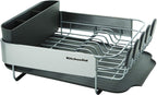 KitchenAid Stainless Steel Wrap Compact Dish Rack, 16.06-Inch, Gray