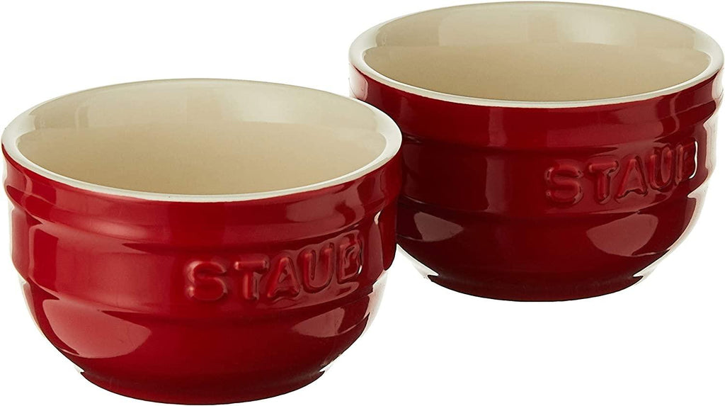 STAUB Ceramics Prep Bowl Set, 2-piece, Cherry