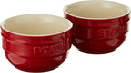 STAUB Ceramics Prep Bowl Set, 2-piece, Cherry