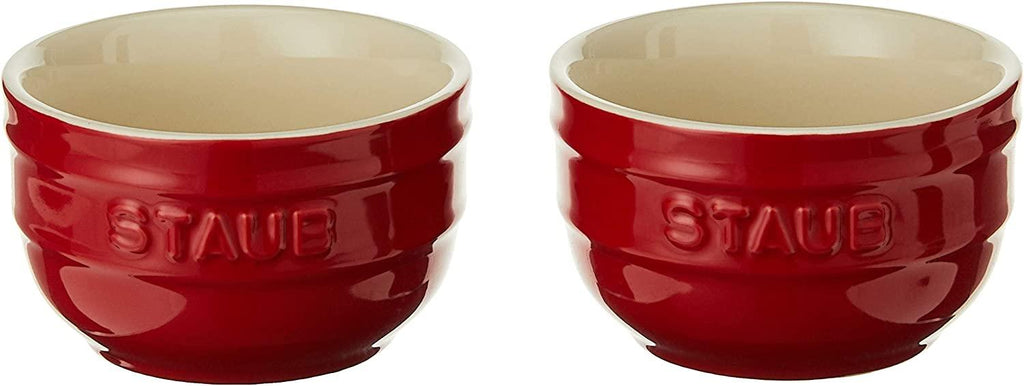 STAUB Ceramics Prep Bowl Set, 2-piece, Cherry