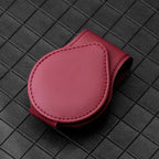 Faux Leather Visor Glasses Clamp Car Accessories
