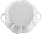 Staub Cast Iron 3.5 Qt Pumpkin Dutch Oven, Cocotte, White, Made in France