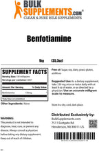 BulkSupplements.com Benfotiamine Powder Vitamin B1 (Thiamine) - Advanced Memory Supplement - Thiamine B1 Supplement - Nerve Support Vitamin (1 Kilogram - 2.2 lbs)