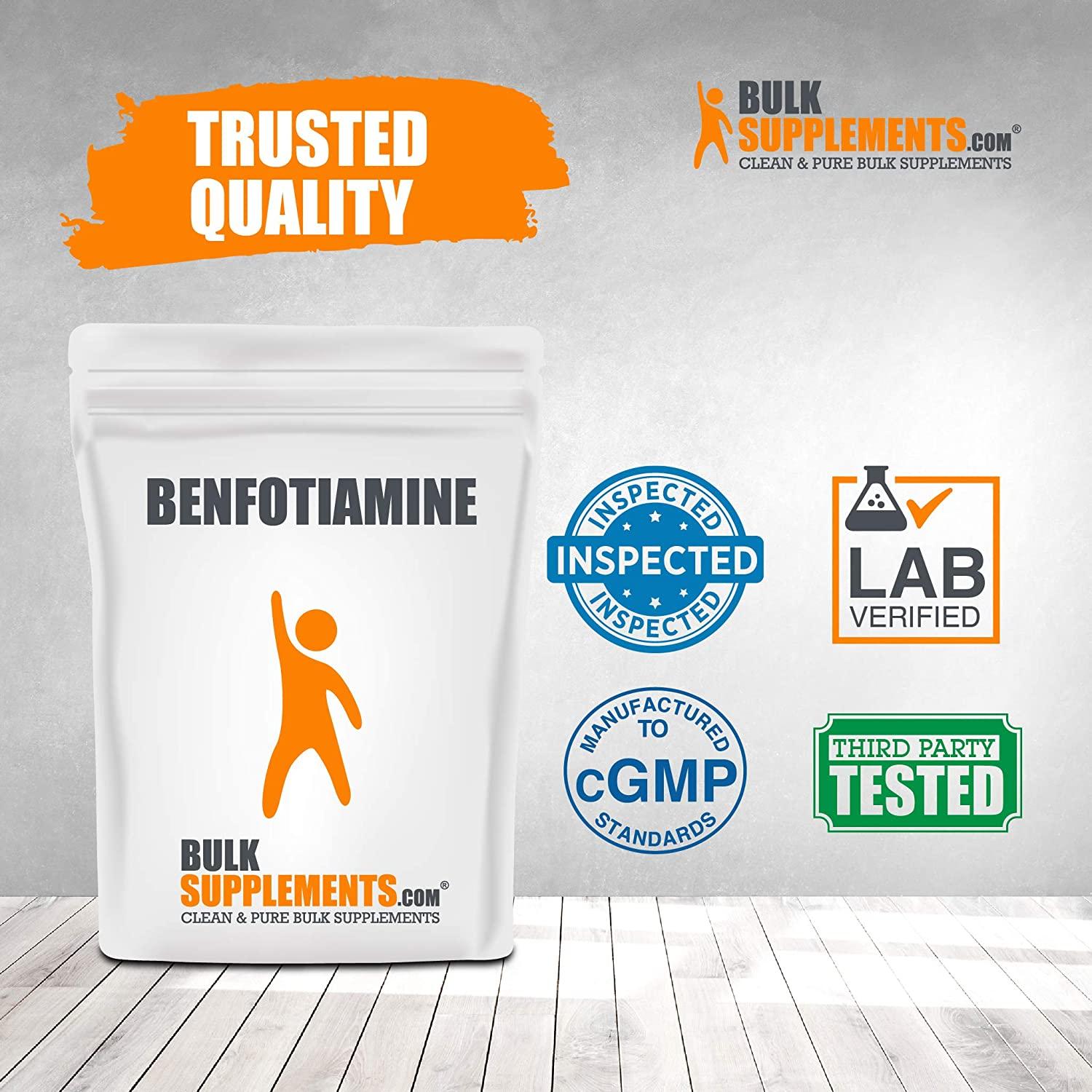 BulkSupplements.com Benfotiamine Powder Vitamin B1 (Thiamine) - Advanced Memory Supplement - Thiamine B1 Supplement - Nerve Support Vitamin (1 Kilogram - 2.2 lbs)