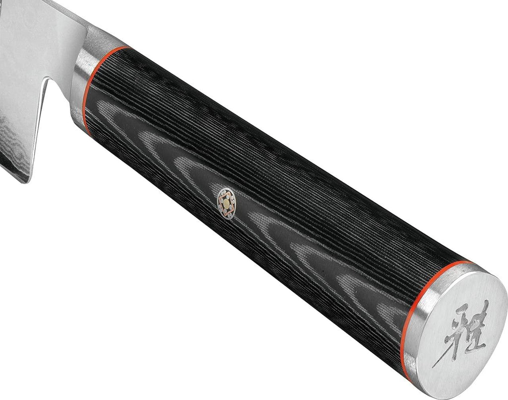 Miyabi Kaizen Chef's Knife, Medium, Black with Red Accent