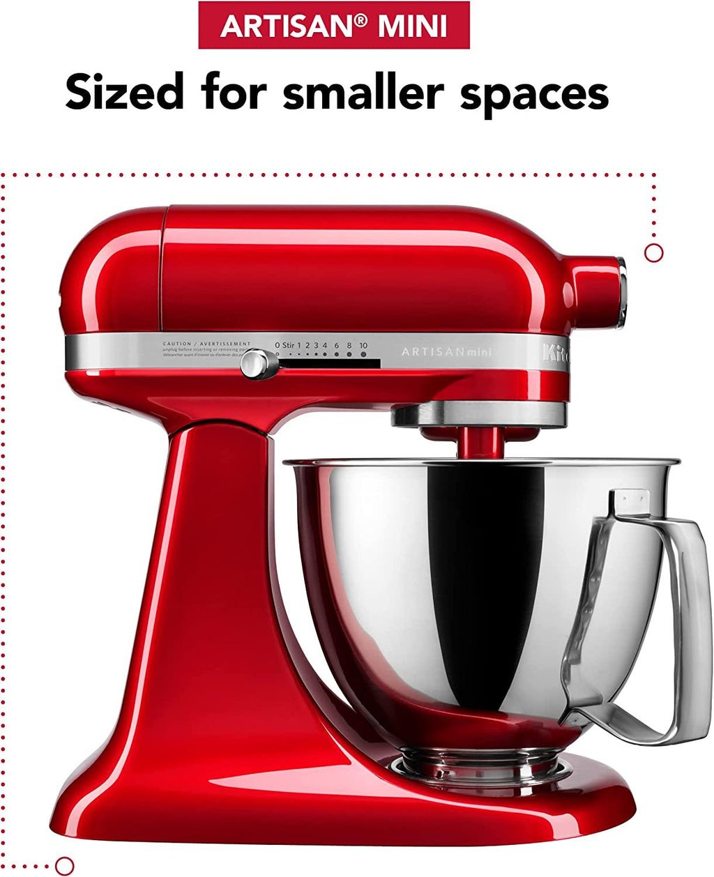 Kitchenaid Artisan Mini Plus 3.5-Qt. Tilt-Head Stand Mixer with Flex Edge Beater