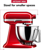 Kitchenaid Artisan Mini Plus 3.5-Qt. Tilt-Head Stand Mixer with Flex Edge Beater