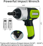 E-HEELP Car Jack Hydraulic 5Ton 12V Electric Car Jack Kit (Lifting Range: 6.1-20.86 inch) with Impact Wrench & Inflator for Car SUV Sedan MPV with LCD & Tire Pressure Display