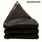 Sun Shade Cloth, Dense Shading Heat Insulation Net, Shading Cloth, Sun And Snow Protecting For Balcony, Courtyard, RV Camping, Black