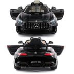 2023 Mercedes GT AMG 12V Battery Powered Motorized Ride on Toy Car with  in LCD TV, LED Lights, Leather Seat