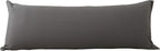 Evolive Ultra Soft Microfiber Body Pillow Cover/Pillowcases 21"x54" with Hidden Zipper Closure (21"x54" Body Pillow Cover, Charcoal Grey)
