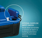 Little Giant VCMX-20ULS-C 115 Volt, 84 GPH, 1/30 HP, Automatic Condensate Removal Pump, 6-Ft. Power Cord, Safety Switch, Anti-Sweat Sleeve, Blue, 554542