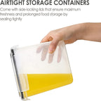 2/6pcs Airtight Food StoraContainers 54oz/1.6L Plastic BPA PP Material Kitchen Pantry Containers For Sugar, Flour, Baking, Dishwasher Safe