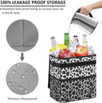 Vankor Car Trash Can for Car Cute Bag Bin Hanging Waterproof Automotive Car Garbage Cans Leak Proof Vehicle Trash Can Cow Print