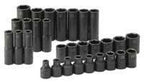 S K Hand Tools SKT4053 .50in. Drive 6 Point Metric Standard and Deep Impact Socket Set - 30 Pieces