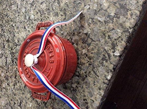 Staub Cast Iron 0.25-qt Mini Round Cocotte - Cherry, Made in France