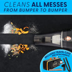 ThisWorx Car Vacuum Cleaner - Car Accessories - Small 12V High Power Handheld Portable Car Vacuum w/Attachments, 16 Ft Cord &amp; Bag - Detailing Kit Essentials for Travel, RV Camper