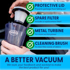 ThisWorx Car Vacuum Cleaner - Car Accessories - Small 12V High Power Handheld Portable Car Vacuum w/Attachments, 16 Ft Cord &amp; Bag - Detailing Kit Essentials for Travel, RV Camper