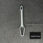 1pc 3-24mm Multi-functional Double Head Wrench Household Tools Universal Self-tightening Adjustable Special-shaped Wrench Portable Hand Tools