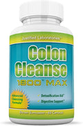 Colon Cleanse 1800 Max Weight Loss Detox Cleanse All Natural with Acai Fruit and Fennel Seeds 60 Capsules Per Bottle 100 Bottles