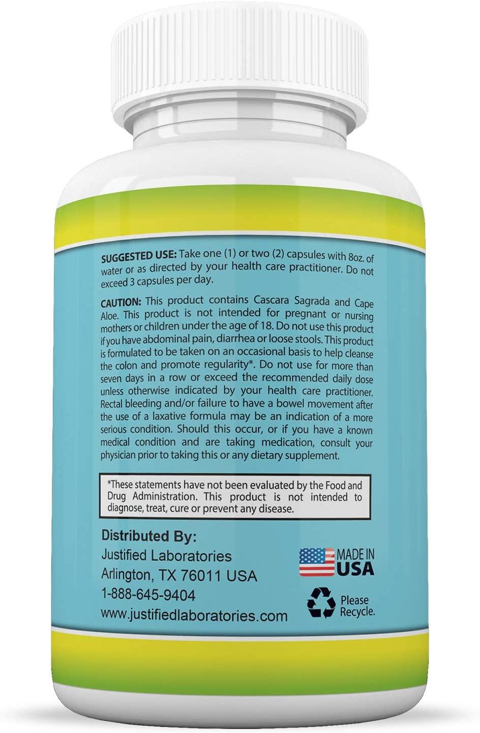 Colon Cleanse 1800 Max Weight Loss Detox Cleanse All Natural with Acai Fruit and Fennel Seeds 60 Capsules Per Bottle 100 Bottles