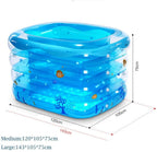BLUEBEE Swimming Pool, Inflatable Swimming Paddling Play Pool Outdoor Pool Swimming Toy, Summer Water Party LounPool for Kids Adults Swimming Pools for Garden, Durable PVC