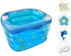 BLUEBEE Swimming Pool, Inflatable Swimming Paddling Play Pool Outdoor Pool Swimming Toy, Summer Water Party LounPool for Kids Adults Swimming Pools for Garden, Durable PVC