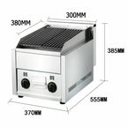 Lava Rock Grill BBQ Gas Stratus Char Gas Broiler Shawarma Machine tea restaurant