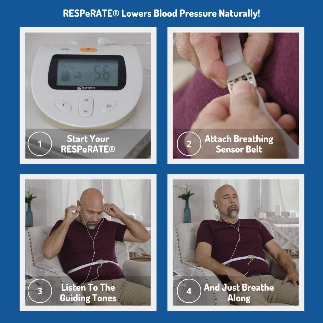 RESPeRATE Ultra – Lower Your Blood Pressure Naturally– Non-Drug Medical Device – Clinically Proven to Lower Blood Pressure – Doctor Recommended – Just 15 Minutes A Day