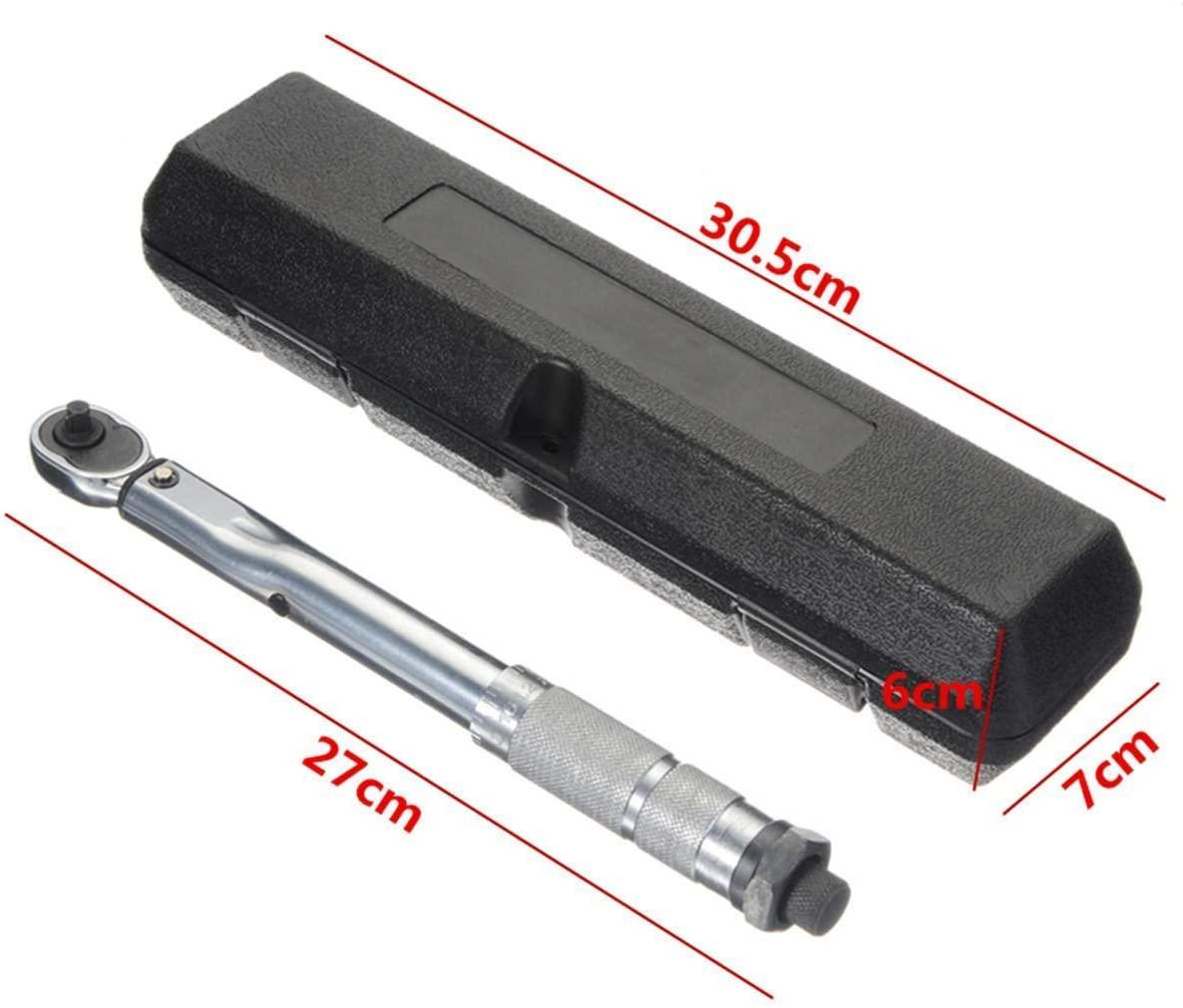 Singlin58 Tool Repair Wrench 1/4 5-25NM Torque Wrench Adjustable Torque Wrench Hand Spanner for Repairing Tool Bike