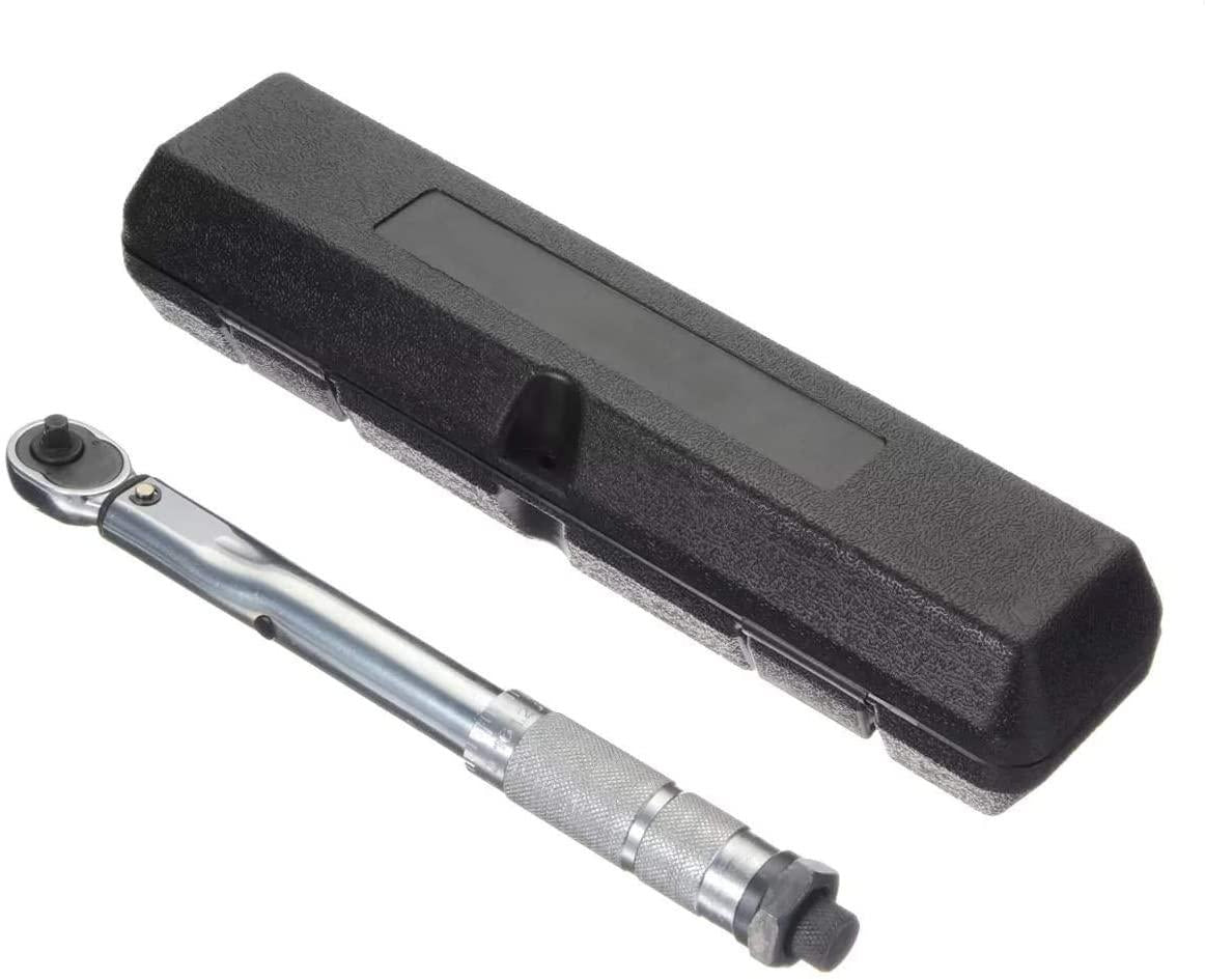 Sturdy Repair Wrench 1/4 5-25NM Torque Wrench Adjustable Torque Wrench Hand Spanner for Repairing Tool Safety