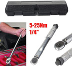 Singlin58 Tool 1/4 5-25NM Torque Wrench Adjustable Torque Wrench Hand Spanner for Repairing Tool Hardware Tool Kits Bike