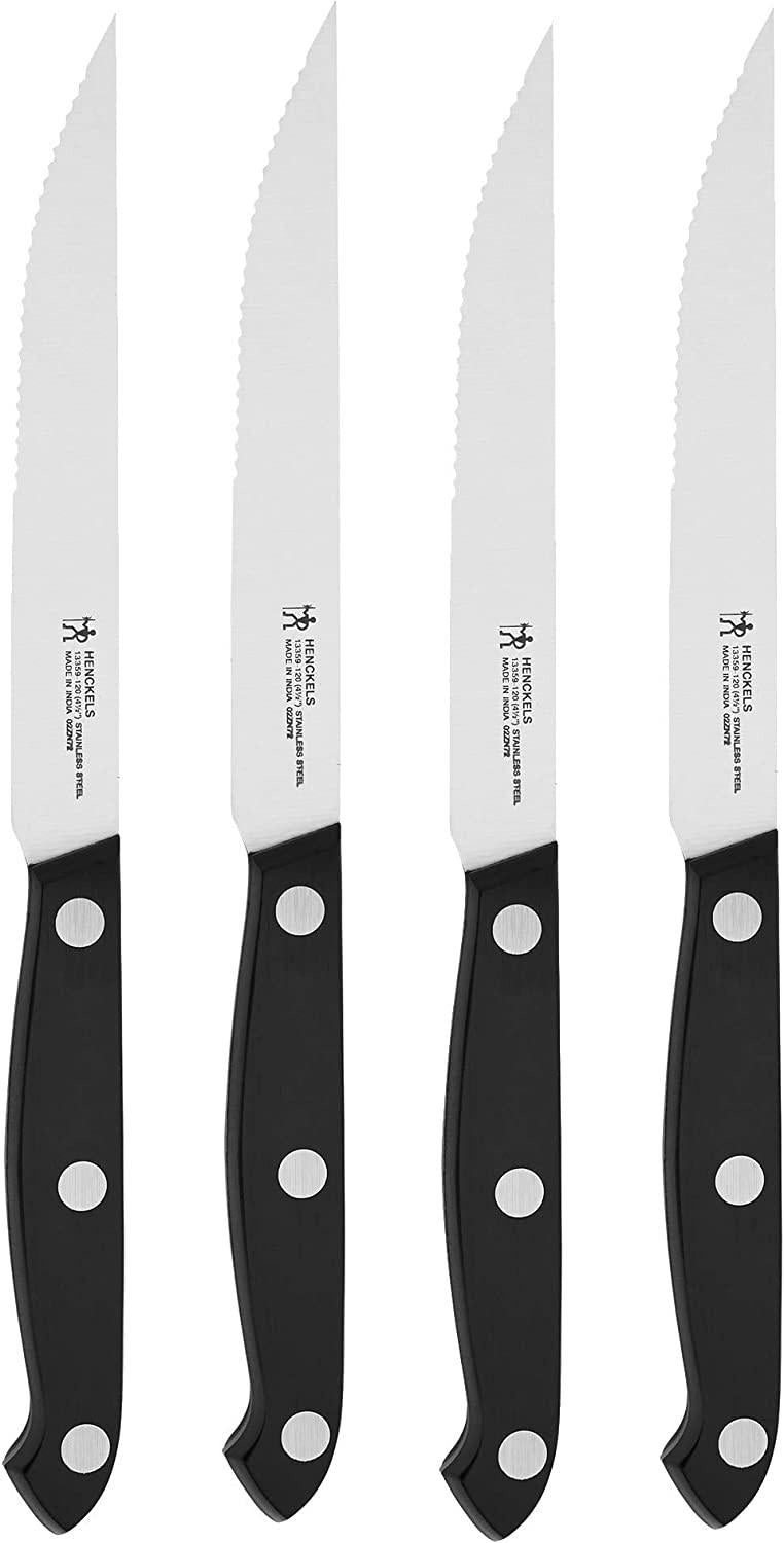 HENCKELS Prime Razor-Sharp Steak Knife Set of 4, German Engineered Informed by 100+ Years of Mastery