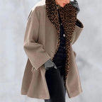 Warm Fashion Multi-Color Shawl Collar Coat