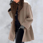 Warm Fashion Multi-Color Shawl Collar Coat