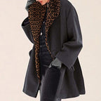 Warm Fashion Multi-Color Shawl Collar Coat