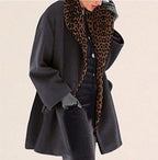 Warm Fashion Multi-Color Shawl Collar Coat