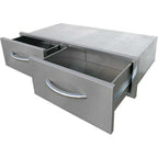 2 Drawer, Horizontal Bins