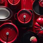 Staub Cast Iron 10-inch Square Grill Pan - Cherry, Made in France