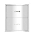 18"x 20"  Steel -in Barbecue Outdoor Kitchen Double Drawer Unit
