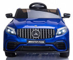 12V powered Mercedes AMG GLC63S Ride on electric car For Kids with Remote Control LED lights MP3 Leather Seat - Blue