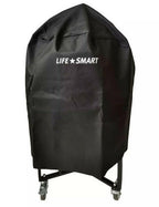 15" Kamado Style Ceramic Grill Electric Start Blue Black Red Lifesmart