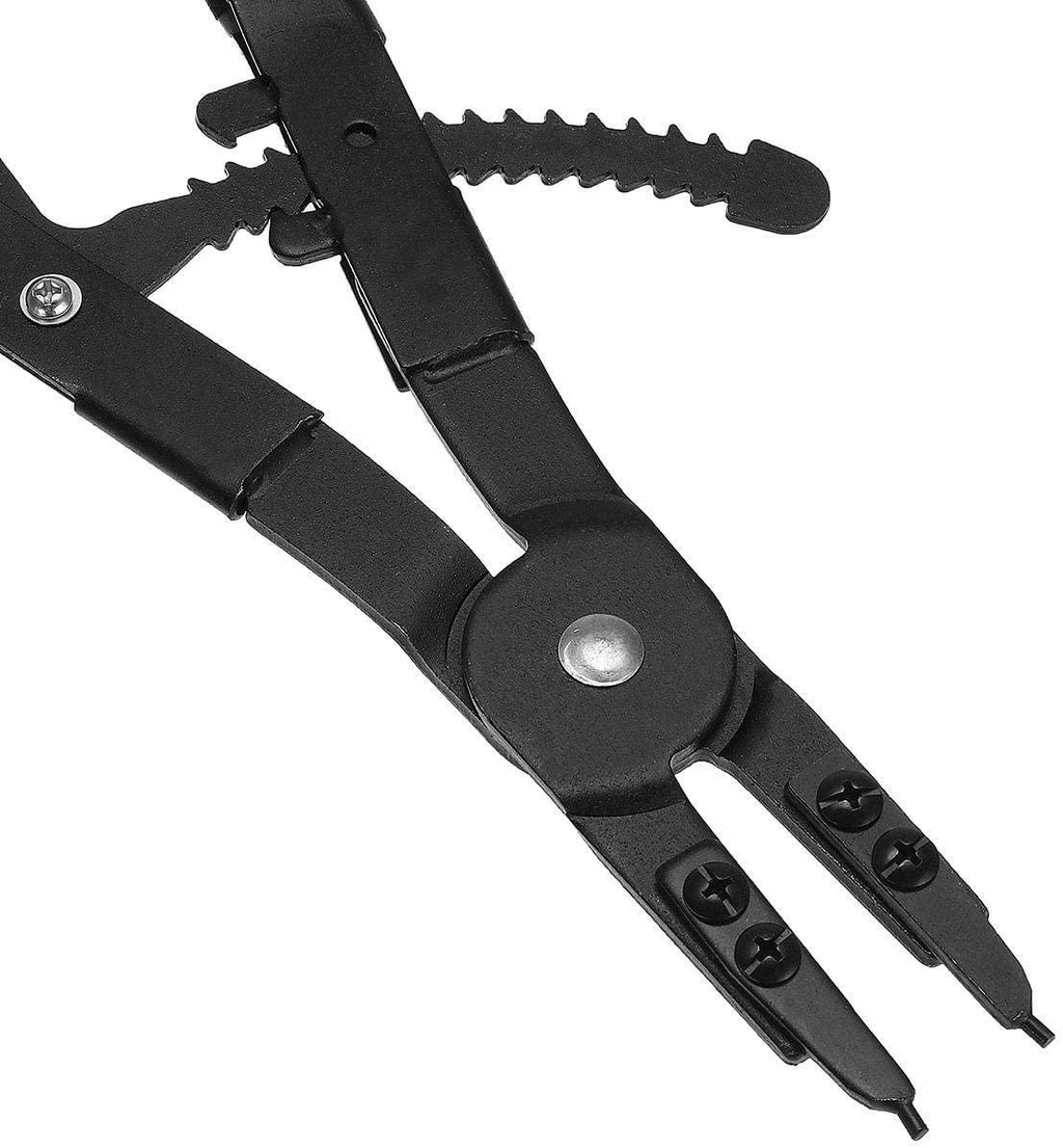 C.W.USJ Hand Tool Circlip Plier 16 Inch 2Pcs LarCirclip Snap Ring Pliers Set Retaining Ring Ratcheting with Xtra Tips