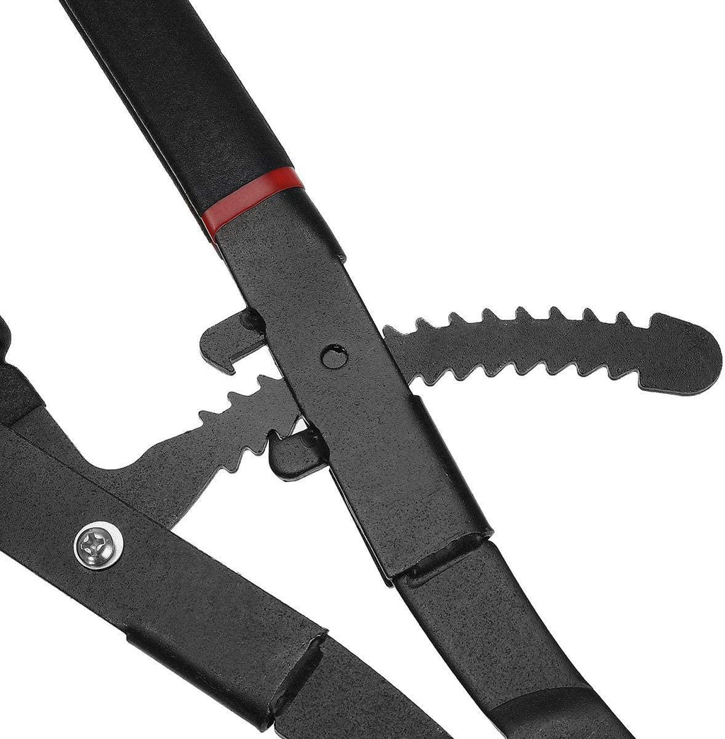 C.W.USJ Hand Tool Circlip Plier 16 Inch 2Pcs LarCirclip Snap Ring Pliers Set Retaining Ring Ratcheting with Xtra Tips