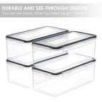 Organize Your Kitchen Pantry with These 3.2L Airtight Plastic StoraContainers - BPA &amp; Labeless!