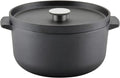KitchenAid Seasoned Cast Iron Dutch Oven/Casserole, 6 Quart - Black