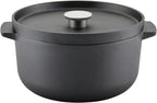 KitchenAid Seasoned Cast Iron Dutch Oven/Casserole, 6 Quart - Black